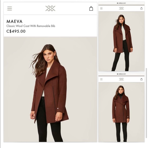 Beautiful winter coats Soia & Kyo xs NEVER WEAR❤️ - Picture 2 of 2